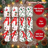 10-Pack Christmas & New Year Table Crackers No-Snap Festive Party Favors