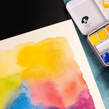 Watercolor Paint Set Artist Grade, 24 Vivid Colors With Portable Metal Box For Artists, Beginners, Hobbyists, Students