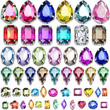 320pcs Sew-On Rhinestone Crystals with Prong Settings for DIY Crafts & Clothing Decor