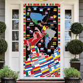 Hispanic Heritage Month Door Cover Latinx Porch Banner for School or Office