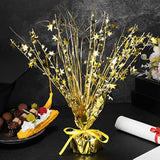 3pc Gold Metallic Foil Spray Star Centerpieces for 2026 New Year