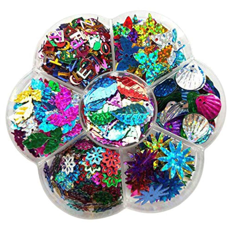 1 Box Rainbow Ab Sequin Flake For Wedding Christmas Clothes Jewelry 7