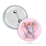 40 Pcs Elephant Gender Reveal Button Pins Blue Elephant Team Boy Pink Elephant Team Girl Button Pins For Baby Shower Party Favors Gender Reveal Party Game Supplies