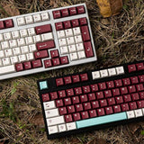 White Purple Keycaps Set Cherry Profile Doubleshot Custom Keyboard Keycaps 253