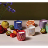 Paddywax Scented Candles Lustre Iridescent Ceramic Luxury Artisan Candle, 10-Ounce, Matte Blue - Sapphire Waters