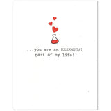 Amino Acid Science Valentine'S Day Card (4.25" X 5.5") By