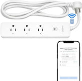 Smart WiFi Surge Protector Power Strip 3 Outlets 4 USB Ports Voice Control Alexa Google Home