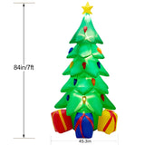 7 Ft Inflatable Christmas Tree, Christmas Tree With 3 Gift Wrapped Boxes, Christmas Decoration For Indoor Outdoor Yard G