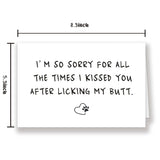 Cute Dog Paws Mother’S Day Card For Mom, Funny Father’S Day Card, Lovely Kissed You Card For Mom Or Dad