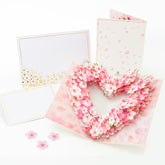 3D Pop-Up Sakura Heart Card | With Slide-Out Message Note | Handcrafted Floral Design | Perfect For Valentine’S Day, Anniversaries, Birthdays, Weddings And More | Designed In Japan