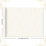 White With Metallic Gold Foil Mini Hearts Love Wrapping Paper - 1 Mini Roll 17 X 10 Ft Per Roll 14.1 Sq.Ft.Ttl - Luxury Heart Design Holiday Gift Wrap Present Paper For Valentine'S Day, Birthdays, Wedding & Showers, Anniversaries
