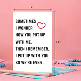 Funny Valentines Day Card For Him, Mens Valentine Gifts, Valentine'S Day Cards For Her, Valentines Days Card For Husband, Valentine Days Gifts For Him, Her