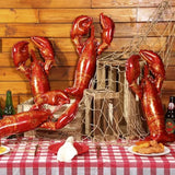 6 Pcs Crawfish Boil Party Supplies Includes Lobster Balloons Crawfish Tablecloth Fish Net Decorative Aluminum Foil Balloons For Nautical Themed Birthday Party Decoration