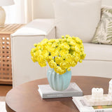 18Pcs Ranunculus Artificial Flowers, Yellow Faux Silk Mini Peony Flowers Fake Peonies Wedding Flowers Diy Bouquet For Centerpieces Arrangements Bridal Shower Decorations