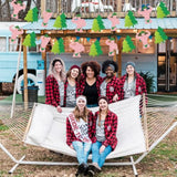 Rose Gold Camp Bachelorette Party Banner For Cabin Crew Bachelorette Party Hen Party Bridal Shower Decorations