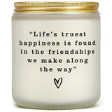 Friendship Gifts For Women - Friends Themed Gift For Friends, Bff, Bestie, Coworkers, Sister, Friendship Candle For Birthday Christmas Anniversary, Going Away Present For Women Friends, Work Bestie