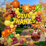 Fall Balloon Arch Kit: Thanksgiving, Harvest Party Decor - 164 Piece