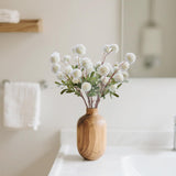 White Mums Artificial Flowers 5Pcs Faux Chrysanthemum Flowers Faux Kiku Flower Chrysanthemums Silk Pompom Mum Mini Chrysanth Balls Artificial Flowers For Centerpieces Arrangements Floral Decoration