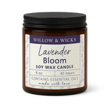 Lavender Bloom Candle – 8 Oz Calming Soy Candle | Floral Lavender, Vanilla Orchid & Ylang Ylang | Essential Oil Infused | 45 Hr Burn | Aromatherapy