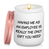 Boss Birthday Gifts For Women Men Mentor Leader Principal Boss Appreciation Gift For Superior Lavender Scented Boss Candle, Boss Lady Gifts For Women Bosses Day Retirement Present