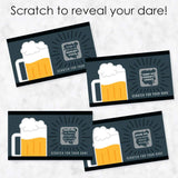 Big Dot of Happiness Cheers and Beers Happy Birthday - Birthday Party Game Scratch Off Dare Cards - 22 Count
