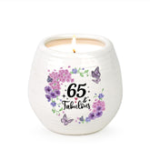 65Th Birthday Gifts For Women, 65Th Birthday Candle 10Oz, Gift For 65 Year Old Woman,65 And Fabulous Candle, Lavendar Wax Soy Candles, Gifts For 65 Year Old Mom,Grandma,Aunt,Sister