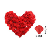 500 Pieces Artificial Roses Petals Silk Flower Petals Rose Petals Confetti For Valentines Proposal Wedding Anniversary Romantic Party Decorations