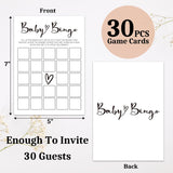 Baby Shower Bingo Games, 30Pcs Baby Shower Game Cards For Boy Girl, Gender Neutral Party Games Activities/Bb016