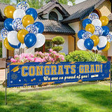 36 Pieces Class Of 2025 Graduation Party Decorations Banner, Large Congrats Grad Banner With 35 Pieces Balloons 2025 Yard Signs For High School College Graduation Party Supplies(Purple)