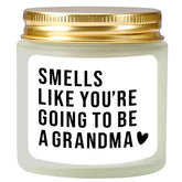 Pregnancy Announcement For Grandma - Baby Announcements Ideas - Grandma To Be Gifts - Grandma Pregnancy Announcement - Soy Candle Lavender 4Oz