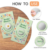 50Pcs Floral Bridal Shower Scratch Off Game, Funny Daisy Scratch Card For Bridal Shower, Wedding Raffle Tickets Lottery Game For Floral Lovers, Engagement Party Reveal Activities Supplies