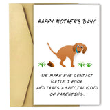 Happy Mother'S Day Card From Dog, Personalized Mothers Day Gifts For Dog Mom Grandma, Funny Dog Mothers Day Card For Women, Unique Gift Idea For Dog Owner
