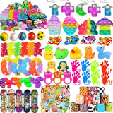 128-piece kids party favor toy set for classroom prizes and goodie bags