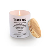 Thank You For Listening For Guidance Inspiration Being Here Friends Gifts Boss Coworker Best Friend Dad Mom Thank You Gifts Scented Candle Jar Candles Sage Floral Lavender Scent Soy Wax 9.5 Oz