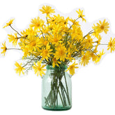 10Pcs Artificial Daisy Flowers Flower Arrangements For Home Hotel Office Wedding Party Garden Craft Art Decor Each Approx 21" High No Vase Yellow