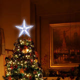 Christmas Tree Topper, Christmas Star Tree Top Decor Light For Christmas Holiday Home Fit For General Size Xmas Tree, 8.