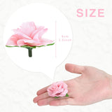 50Pcs Pink Roses Artificial Flowers Bulk, 1.6" Small Silk Fake Roses Flower Heads For Decoration, Crafts, Wedding Centerpieces Bridal Shower Party Home Decor