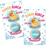 50 Pack Summer Quack Duck Theme Scratch Off, Duck Baby Shower Birthday Party Game Card, Birthday Lottery Activity Group Activity, Lottery Game, Scratch Off Game Animal Theme Party Game