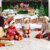 Extra Large Merry Christmas Fabric Banner for Holiday and New Year Party Decor