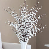10 Pcs Jasmine Artificial Flowers,30" Long Of Fake Flowers,Faux Flowers White Artificial Flowers For Decoration,Vase Filler For Hotel Home Office Kitchen Bedroom Wedding Party Diy Decor