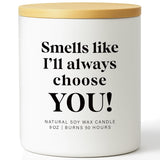 Gifts For Him Her Couples Valentine’S Day Candle For Boyfriend Or Girlfriend – I’Ll Always Choose You Romantic Candle, Love & Commitment Gift For Couples Birthday Anniversary & Date Night Candles
