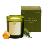 12Oz Amber Moss Candle For Home | Premium Green Winter Scented Candles For Men | Made With Natural Soy | Holiday Candles Gifts For Men And Women | Nature Collection