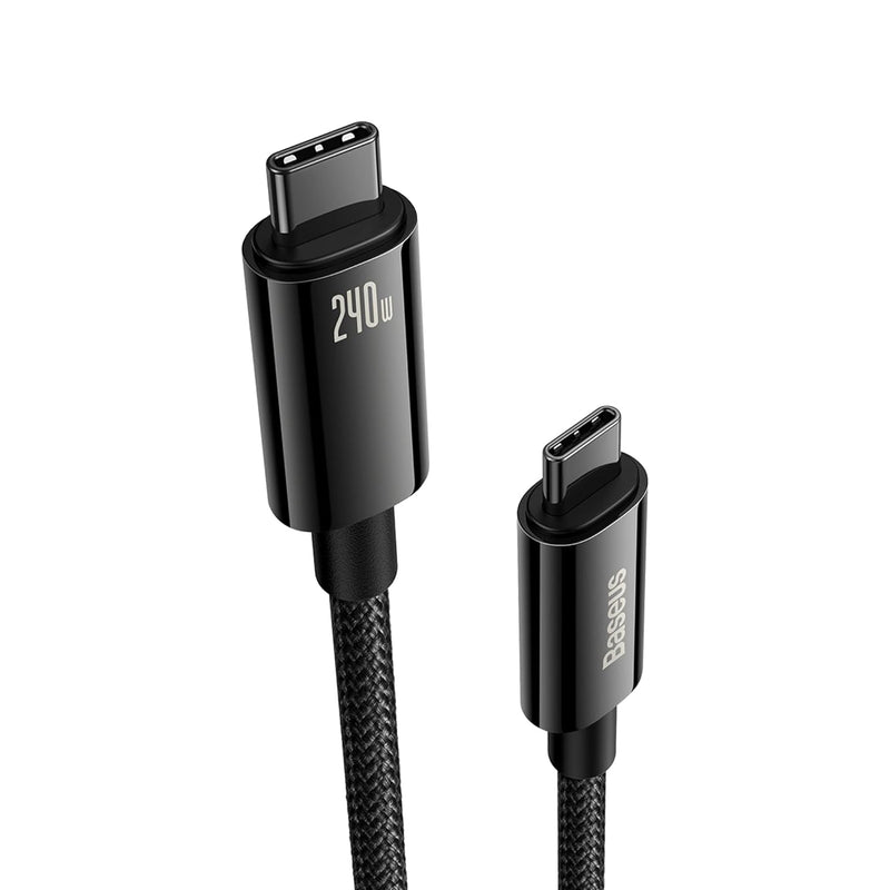 Baseus USB C Cable, 240W PD 3.1 5A QC 4.0 Fast Charging USB C to USB C Cable,