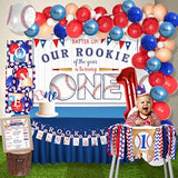 Baseball 1St Birthday Party Decorations, Rookie Of The Year 1St Birthday Decorations, 1St Birthday Party Supplies For Boys, 1St Birthday Boy Decorations