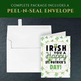 St. Patrick'S Day Greeting Cards, Irish Blessing Cards, 5"X7" Folded Card W/Envelope, Single Card, Made In Usa By A Small Family Business (Irish You...)