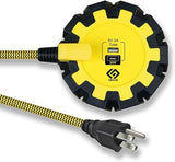 Heavy Duty 8-Outlet Workshop Power Strip with USB-C USB-A and 6FT Braided Cord