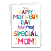 - 1 Mother'S Day Greeting Card W/ 5 X 7 Envelope For Women, Her - Mom Special Mom C8455Mdg