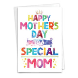 - 1 Mother'S Day Greeting Card W/ 5 X 7 Envelope For Women, Her - Mom Special Mom C8455Mdg