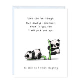 Funny Valentine’S Day Card For Boyfriend, Girlfriend, Husband, Wife – Cute Valentine Card For Him Her – Sarcastic Vday Love Greeting Card, Blank Inside (Pandas)