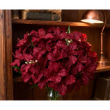 10-Bud Artificial Lily Flowers, 4 Pcs Realistic Silk Lilies For Vase, Uv Resistant For Outdoor Planters, Perfect For Wedding, Party, Table Centerpiece, No Fade, Bendable Stems (Red)
